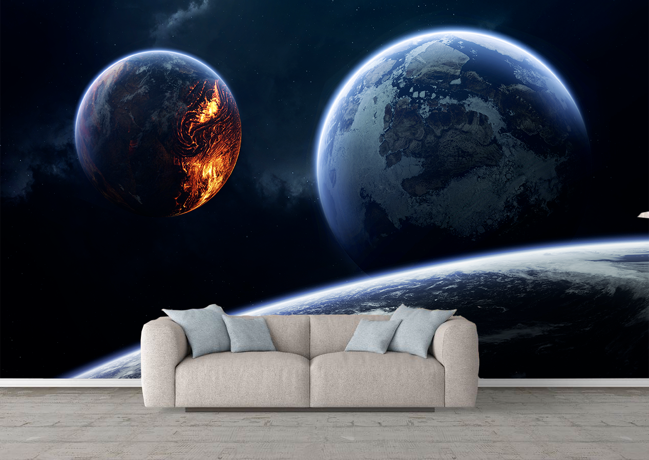 Fototapet fara imbinari planete [2]