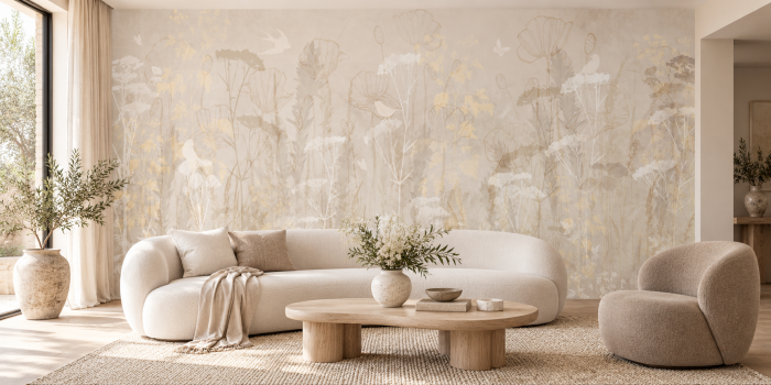 Poiana de Mătase – Fototapet floral fără îmbinări | Dreamwall [2]