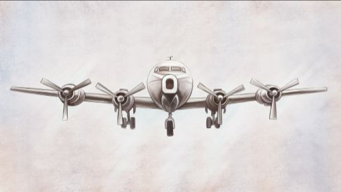 Fototapet Flying Airplane [2]