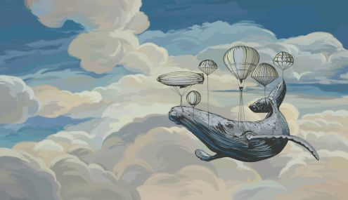 Fototapet Flying Whale [2]