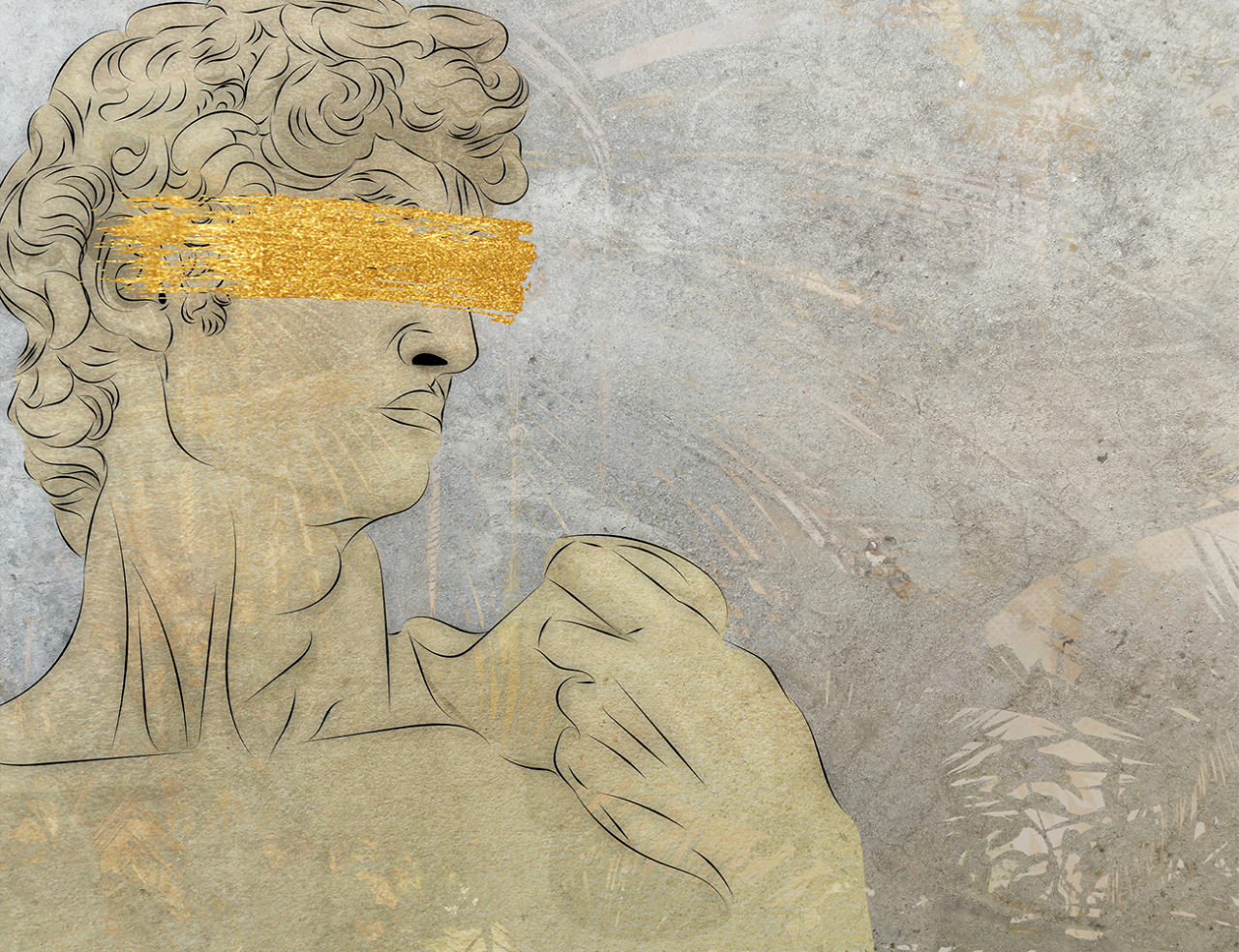 Fototapet Living & Dormitor Exclusive Art - Golden Vision [2]