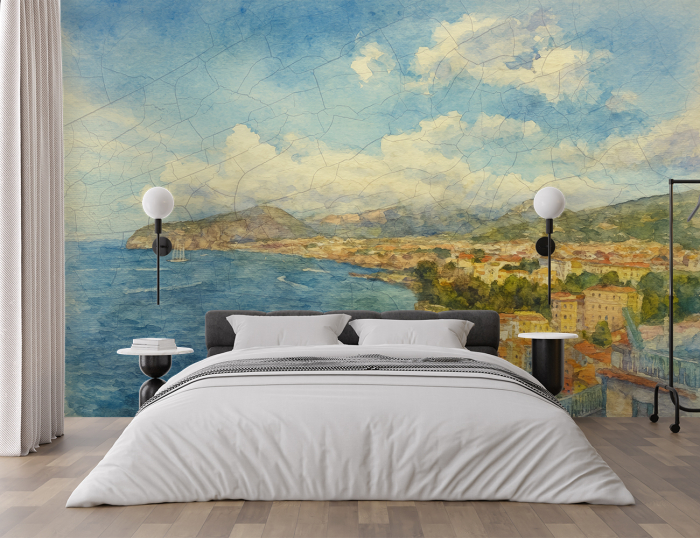 Fototapet Living & Dormitor - Plaja In Acuarela [2]