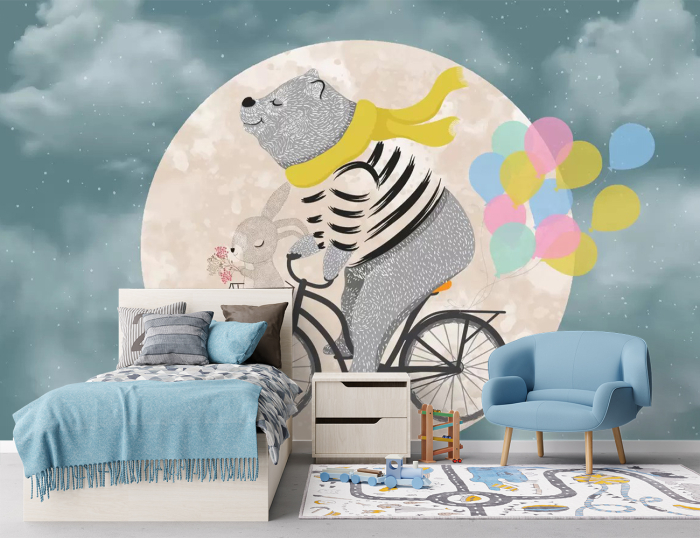 Fototapet Pentru Copii - Happy Teddy [2]