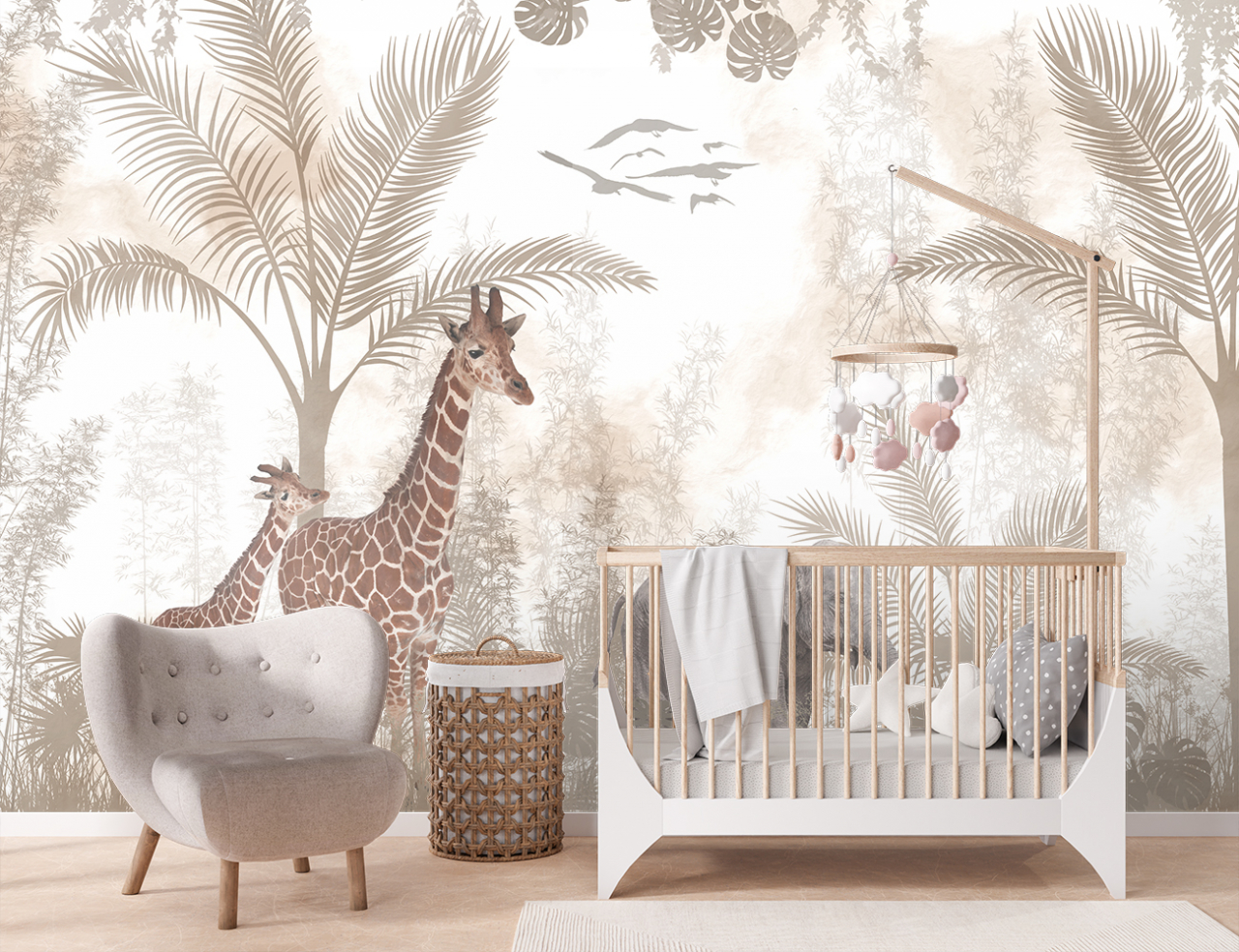 Fototapet Pentru Copii - Pastel Savannah [2]