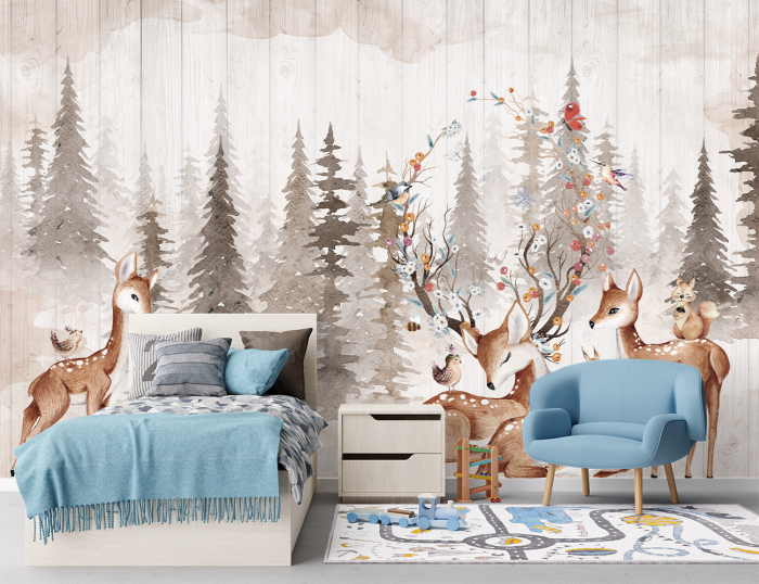 Fototapet Pentru Copii - Pastel Wonderland [3]