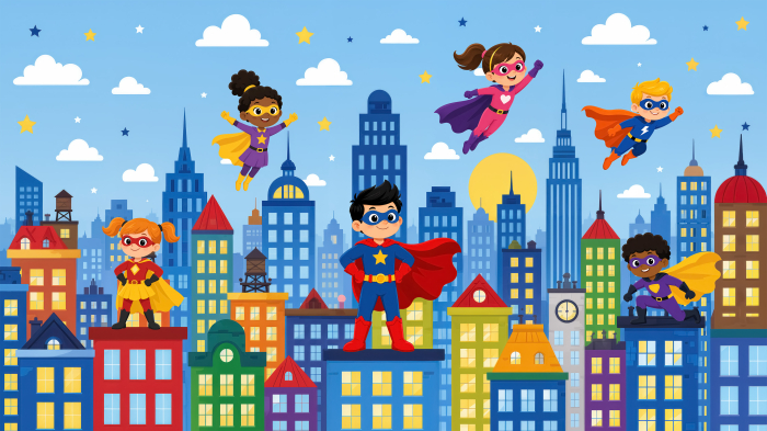 Fototapet Pentru Copii - SuperKids [2]