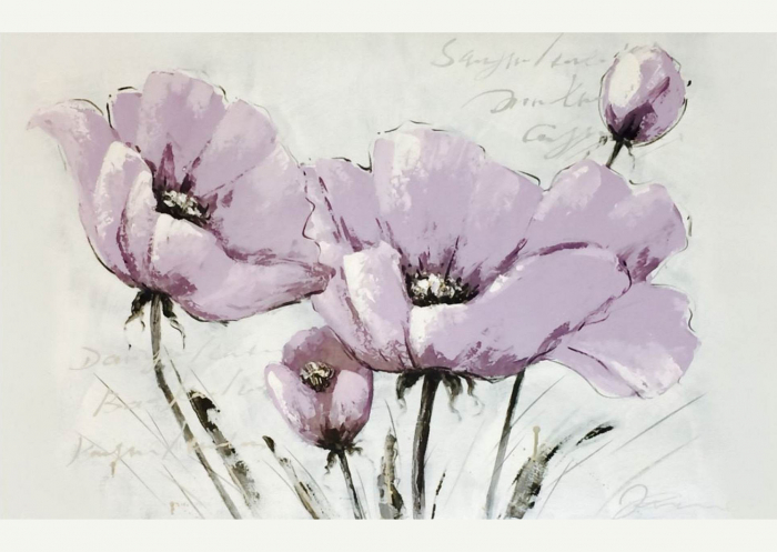 Fototapet Poopy Flower Watercolor [2]
