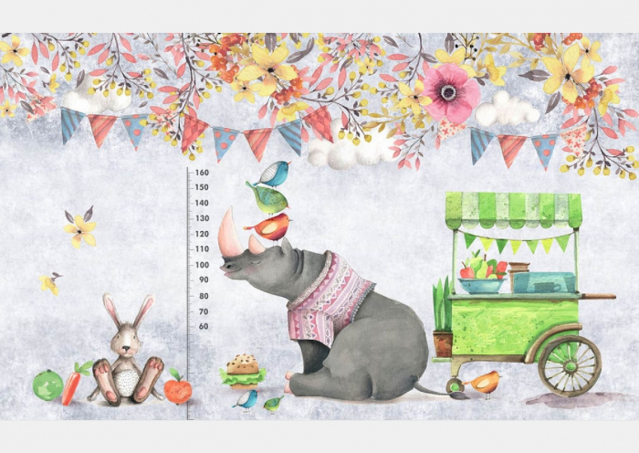 Fototapet Watercolor Animals Fantasy [2]