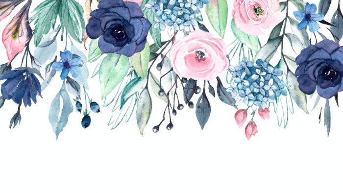Fototapet Watercolor Flowers 4 [2]