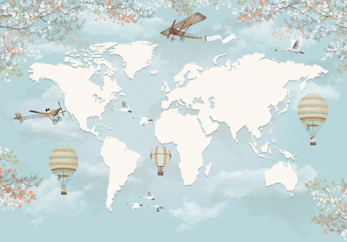 Fototapet World Explore Map [2]