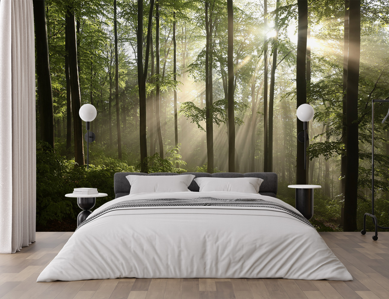 Fototapetul premium "Forest Morning Rays" [3]