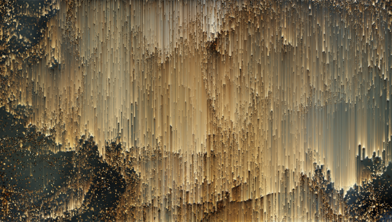 Tablou Canvas - Golden Rain [3]