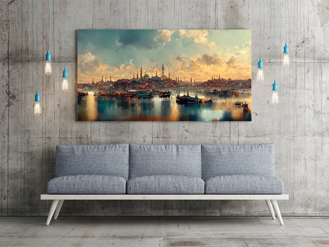 Tablou Canvas Peisaj Turcia Acuarela [3]