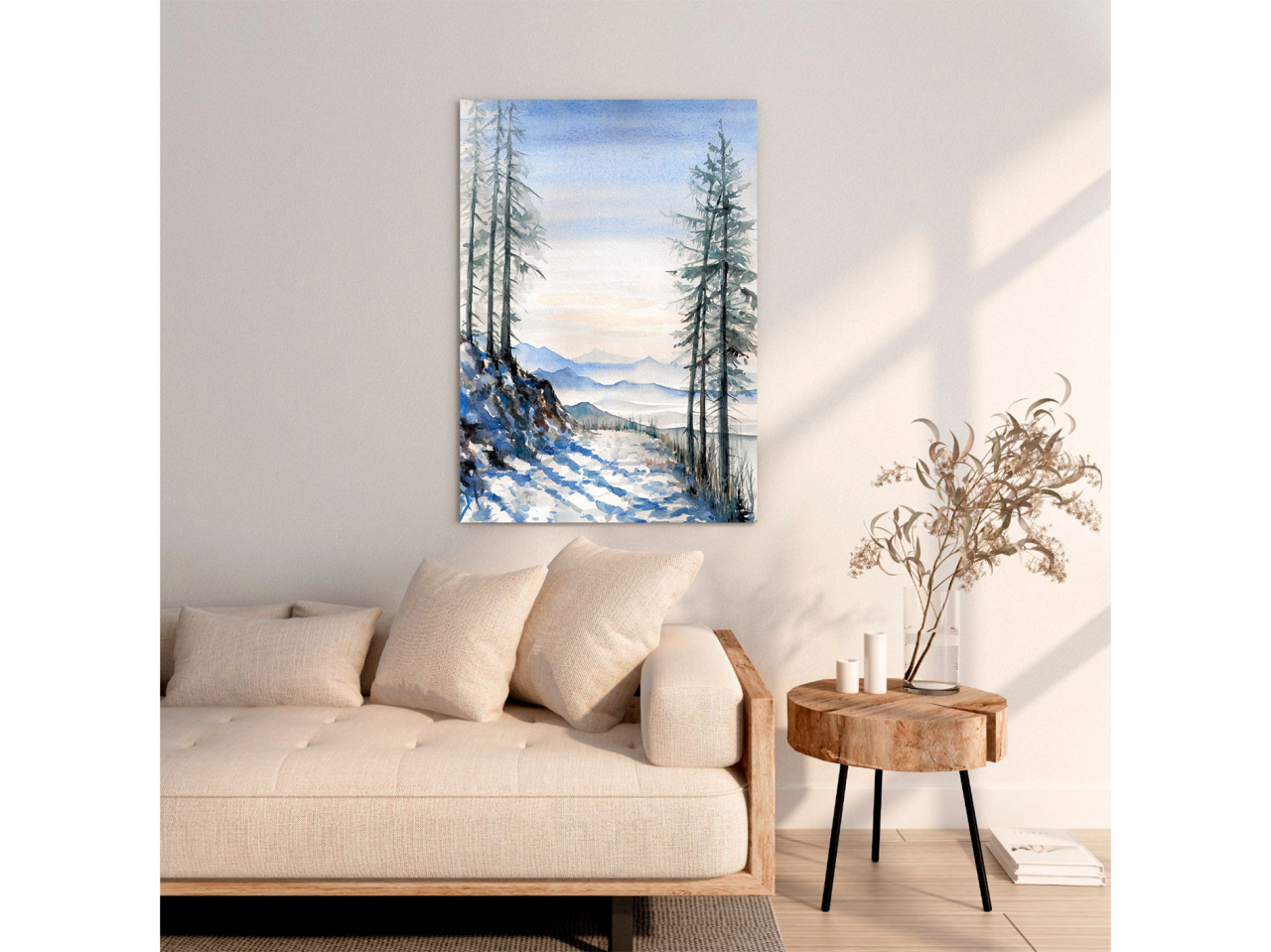 Tablou Canvas Peisaj Munte Iarna Zapada [2]