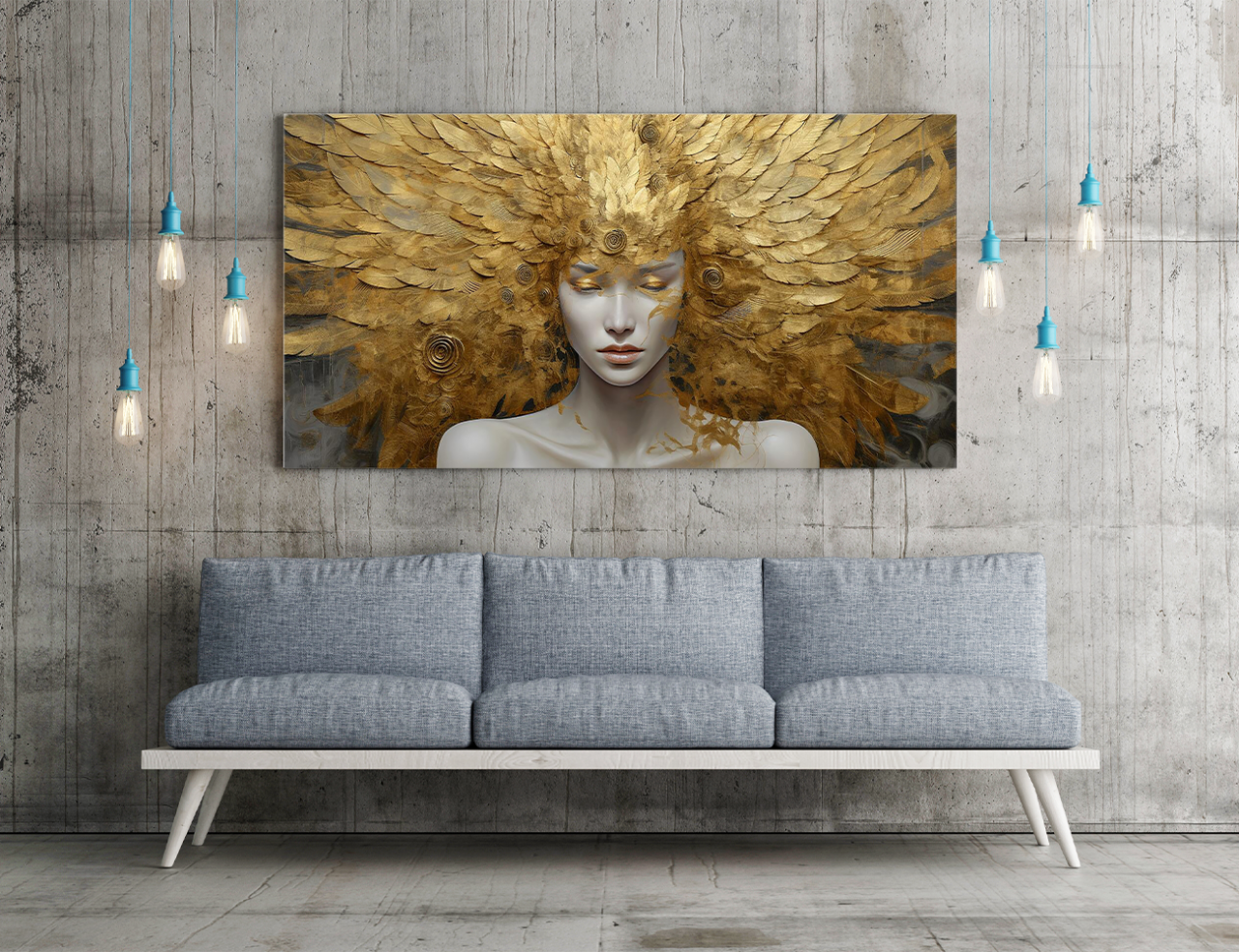 Tablou Canvas Zeita de Aur - Living & Dormitor [3]
