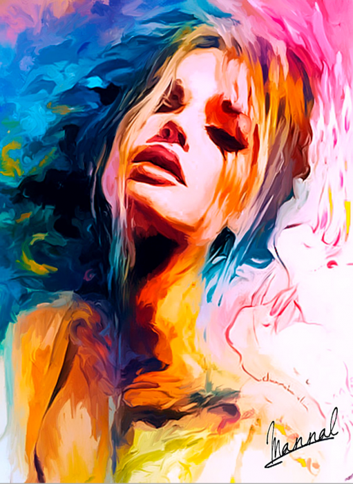 Tablou Colorful Feeling mock-up in camera / model [2]