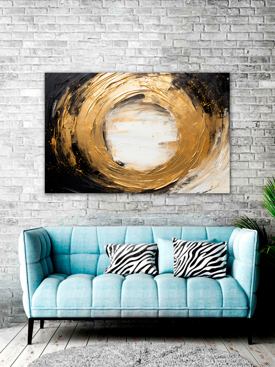 Tablou Canvas Abstract De Aur [3]