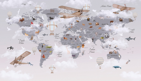 Fototapet fara imbinari Map Of Flying Dreams [1]