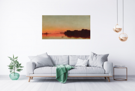 Tablouri Canvas - Tablou Twilight on the Sound, Darien, Connecticut mock-up in camera / model