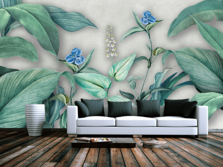 Fototapet fara imbinari Beautiful Tropics With Flowers [1]