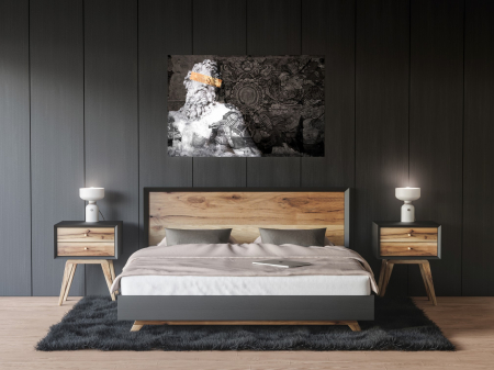 Tablou Zeus mock-up in camera / model
