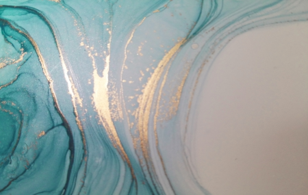 Fototapet fara imbinari Dream Saturated Turquoise With Golden Waves [2]