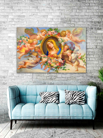 Tablou Canvas - Fecioara Maria L140XH90cm
