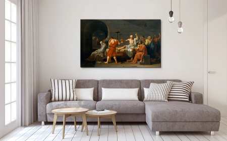 Tablou Canvas Moartea Lui Socrates L140XH80cm