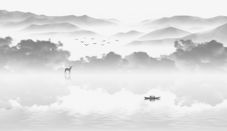 Fototapet fara imbinari Gray Morning [1]