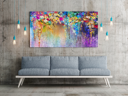 Tablouri Canvas - Tablou Rainbow Spring Flowers