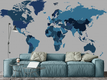 Fototapet fara imbinari Globe World Map