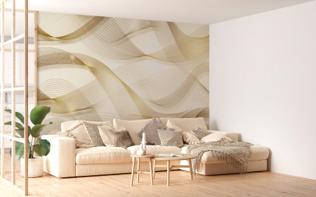 Abstract - Fototapet fara imbinari  Pattern With Waves