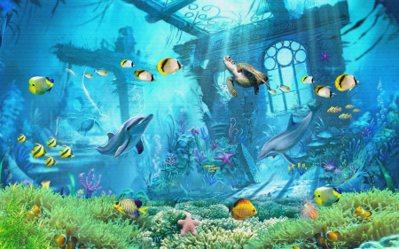 Fototapet fara imbinari The Aquatic World [2]