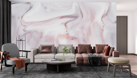 Fototapet fara imbinari Pink Grey Marble [1]