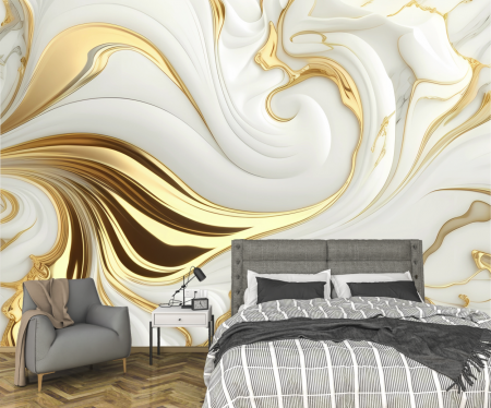 Fototapet fara imbinari Golden Wave [2]