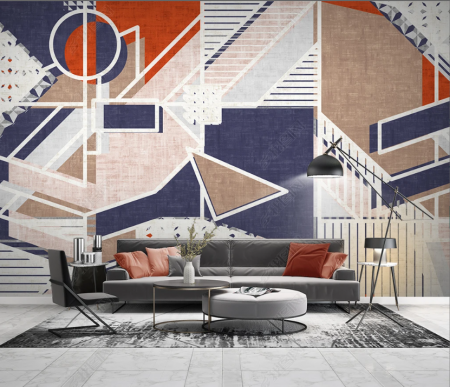 Abstract - Fototapet fara imbinari Dream Geometric Art