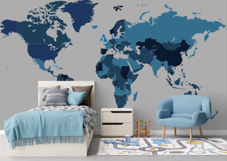 Fototapet fara imbinari Globe World Map [1]