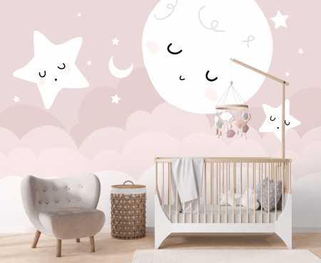 Pentru copii - Fototapet fara imbinari Pink Dream