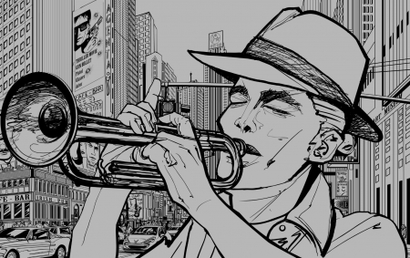 Fototapet fara imbinari Jazz [1]