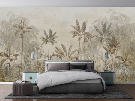 Tropical - Fototapet fara imbinari Vintage Palms