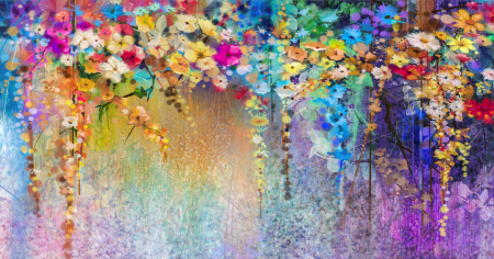 Tablou Rainbow Spring Flowers [1]