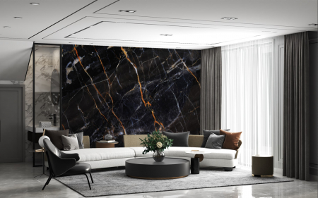 Fototapet fara imbinari Classic Black Marble [1]