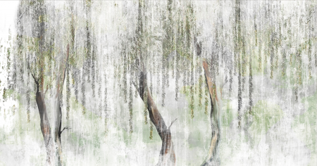 Tablou Canvas - Willow In The Fog [1]