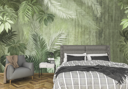 Fototapet fara imbinari Tropic Green Fresco [1]