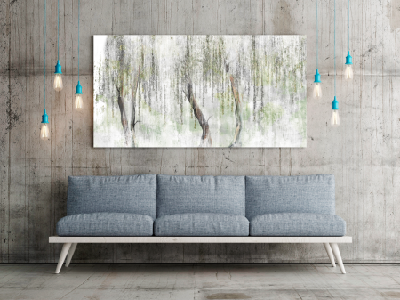 Tablouri Canvas - Tablou Canvas - Willow In The Fog