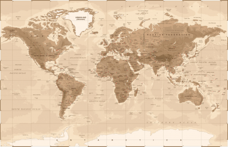 Fototapet fara imbinari Old World Map [2]