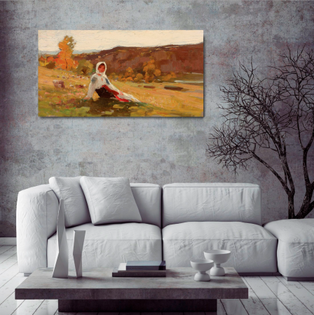 Tablouri Canvas - Tablou Canvas Nicolae Grigorescu - Pastorita