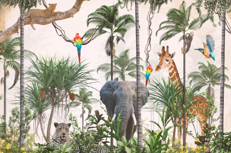 Fototapet fara imbinari African Tropical Jungle [2]