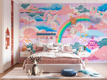 Pentru copii - Fototapet fara imbinari Dream Unicorn