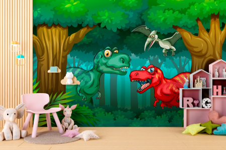 Pentru copii - Fototapet fara imbinari Dino